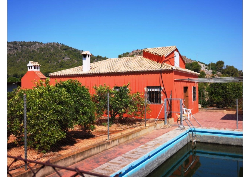 Samowystarczalny dom z basenem i plantacją pomarańczy 6 km od plaży w Cullera